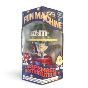 Vintage M&M's Fun Machine Candy Dispenser NIB w/ 266g M&M's Mars Collectible
